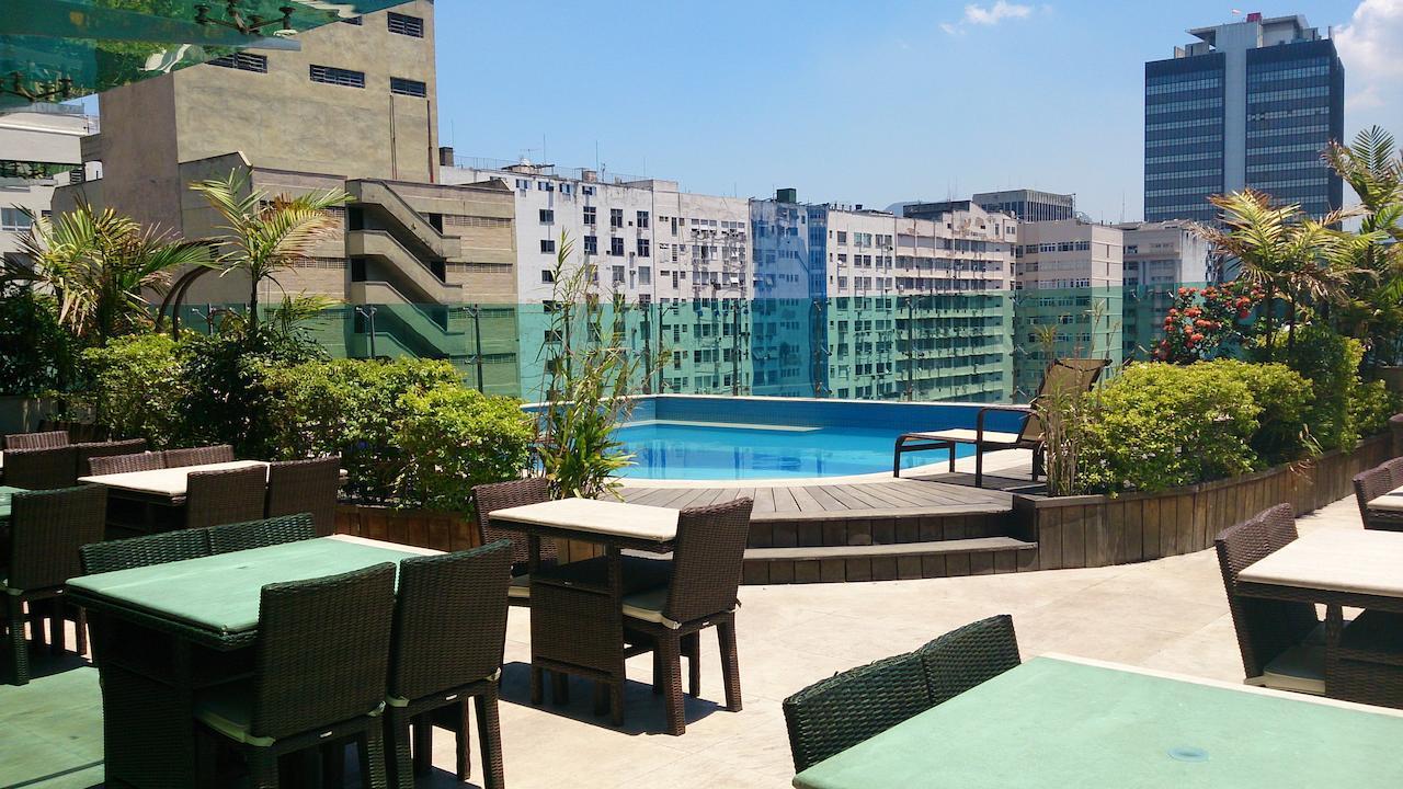 Hotel Atlantico Tower Rio de Janeiro Exterior foto Rooftop pool of a hotel in Santiago de Chile